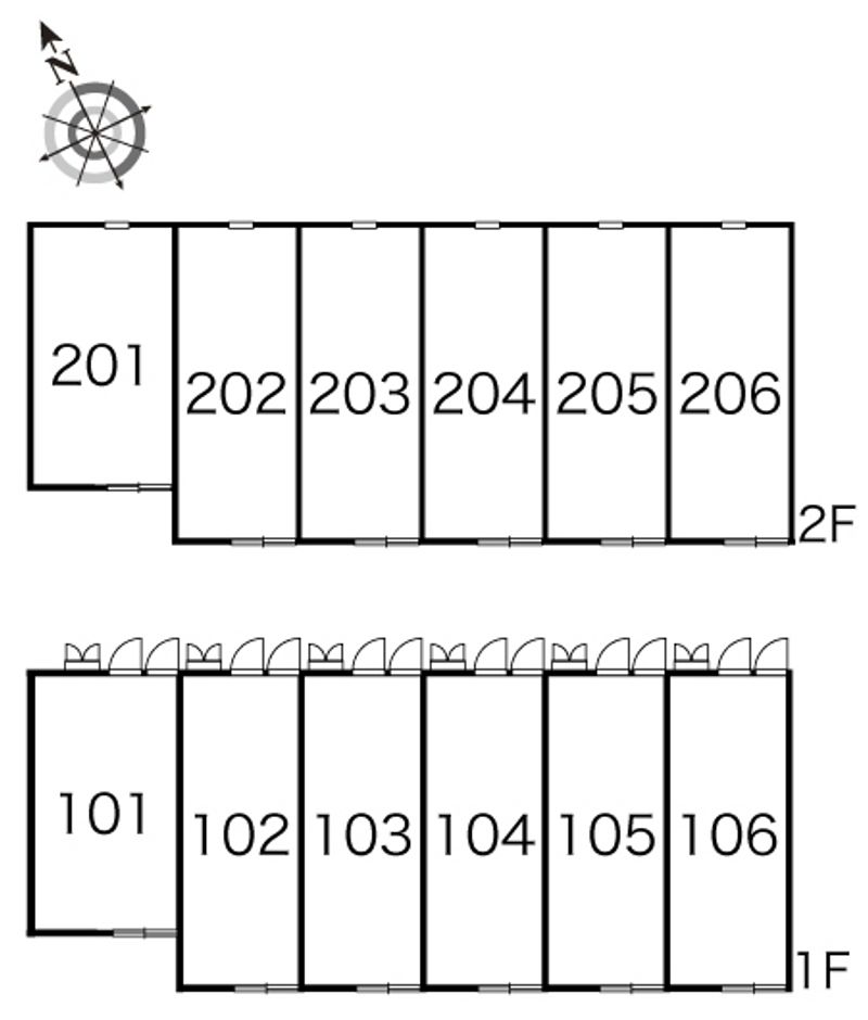 レオパレス沙羅 間取配置図