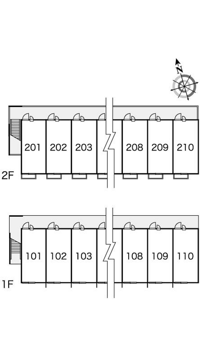 レオパレス沼南５ 間取配置図