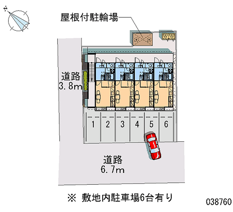 レオパレス春風 月極駐車場