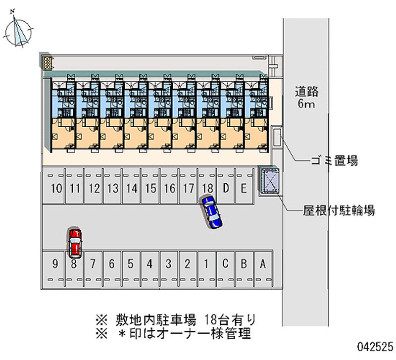 レオネクストリボーン岩代 月極駐車場