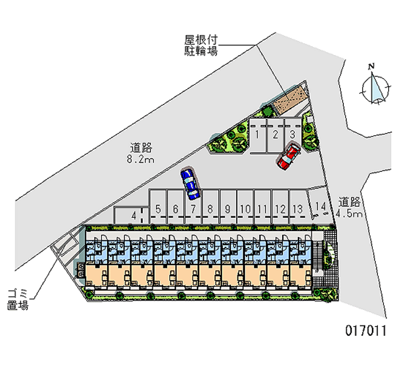 17011 Monthly parking lot