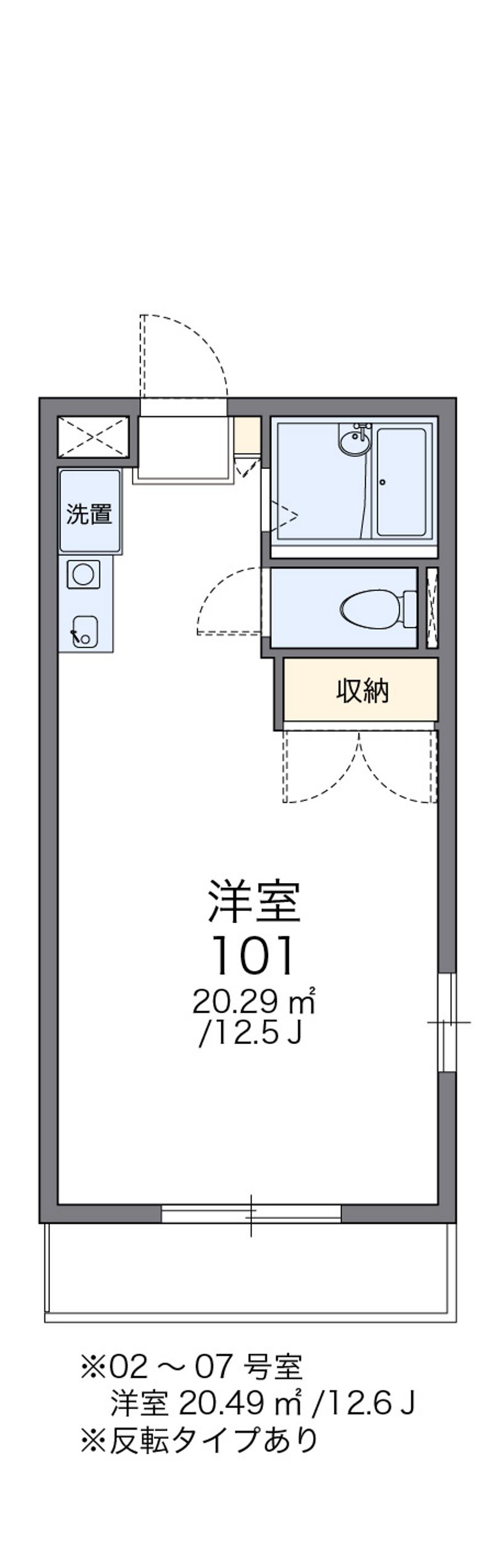 レオパレスプレステージ 間取図