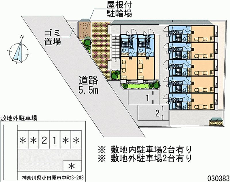 レオパレスコンフォートⅡ 月極駐車場