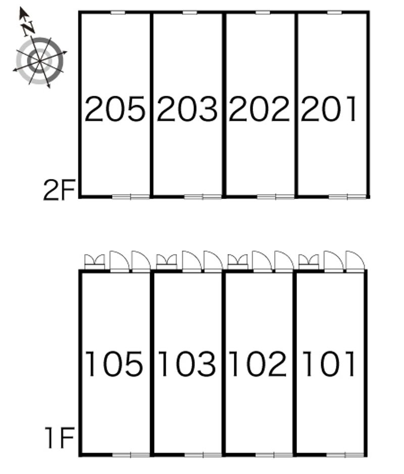 レオパレス南ヶ丘 間取配置図