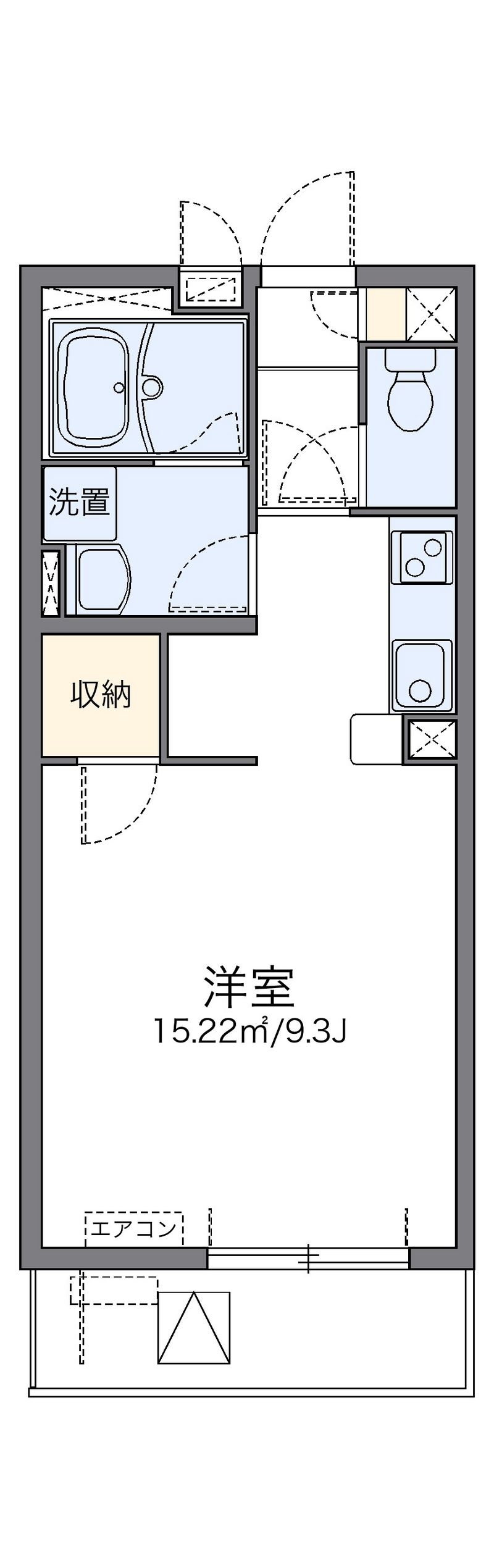 レオパレスりんぶんⅢ 間取図