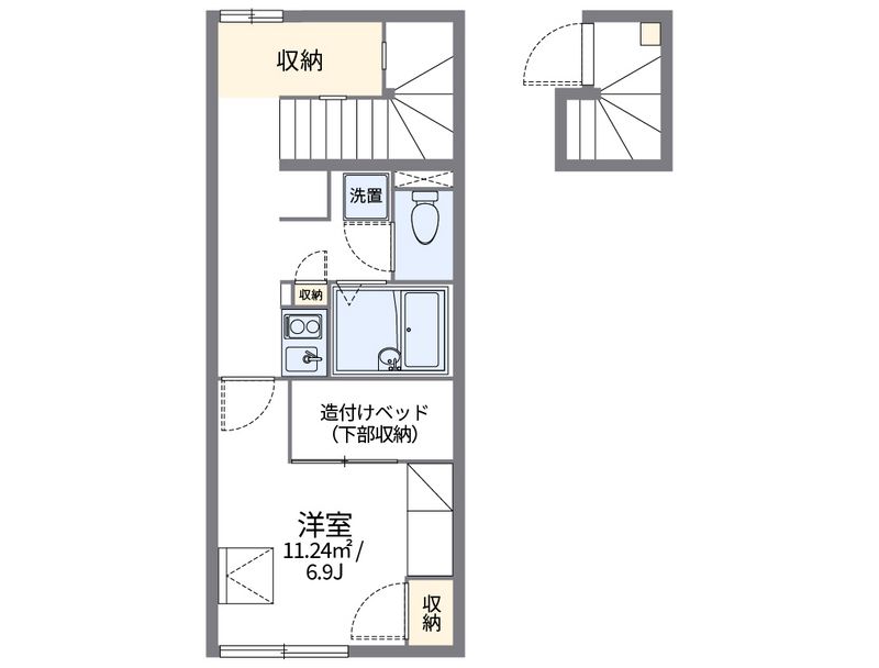 レオパレスラヴィー 間取図
