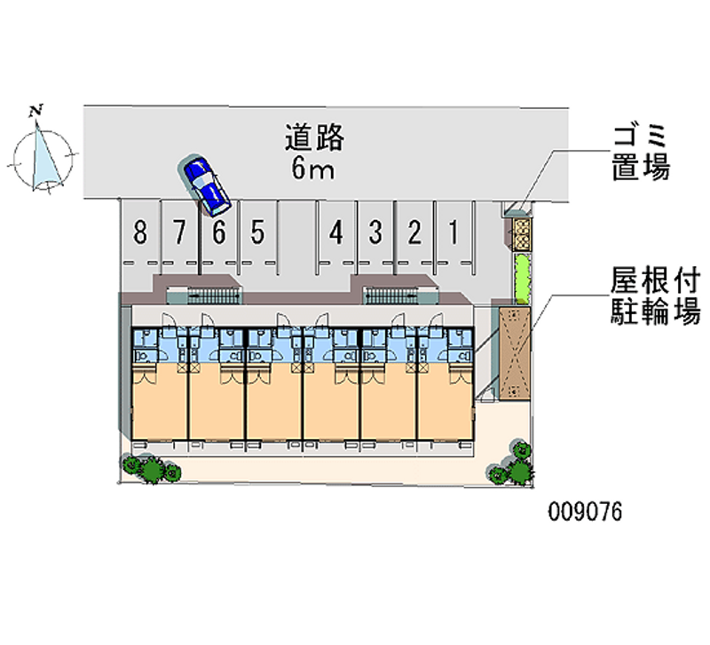 レオパレスミライ 月極駐車場