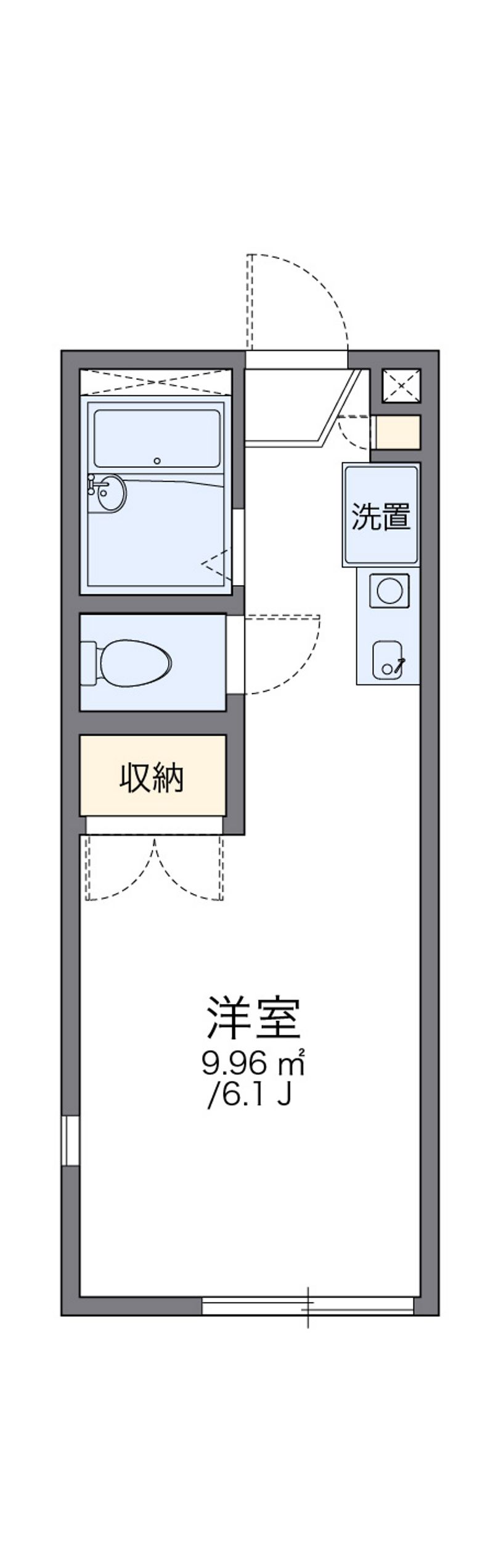 レオパレス大河 間取図