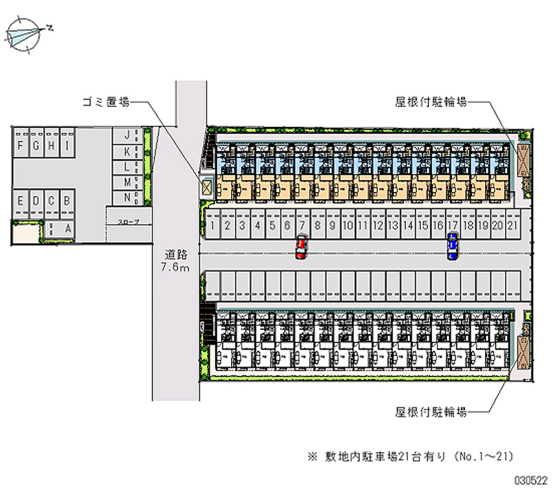 30522 Monthly parking lot