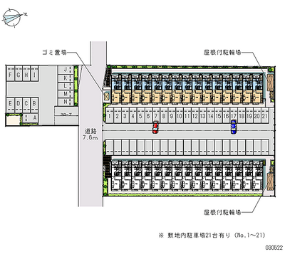 30522 Monthly parking lot