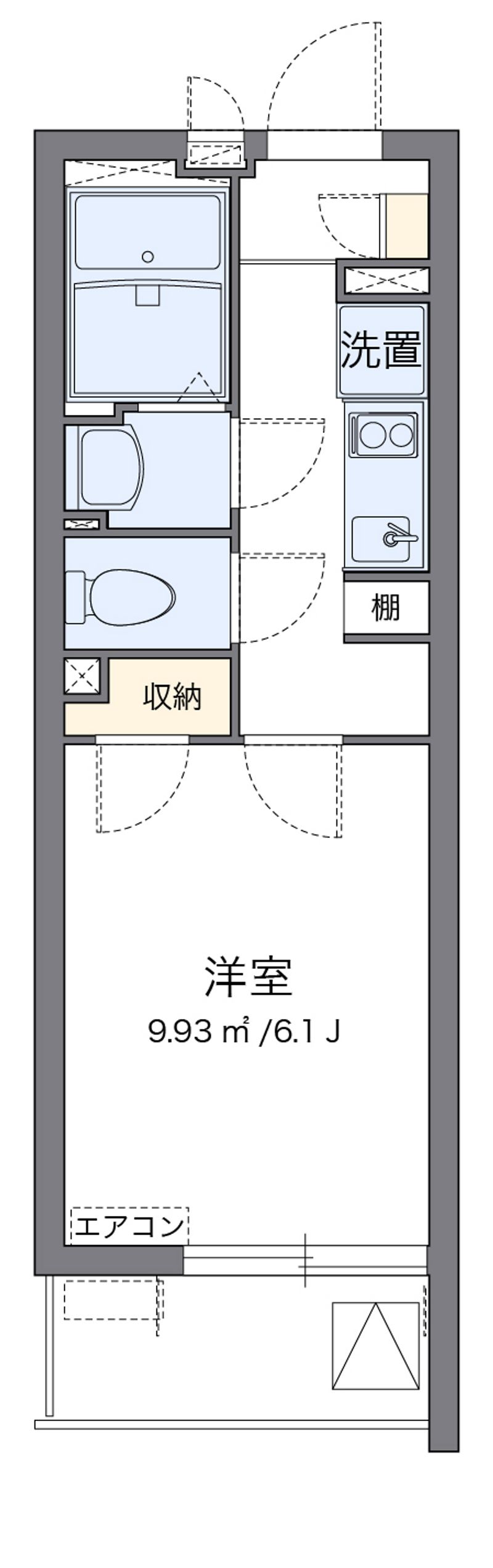 クレイノ蔦元 間取図
