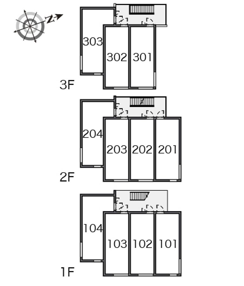 クレイノリーブス　梅屋敷 間取り配置図