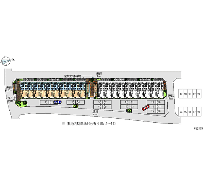 レオパレス綺麗なれいなＡ 月極駐車場