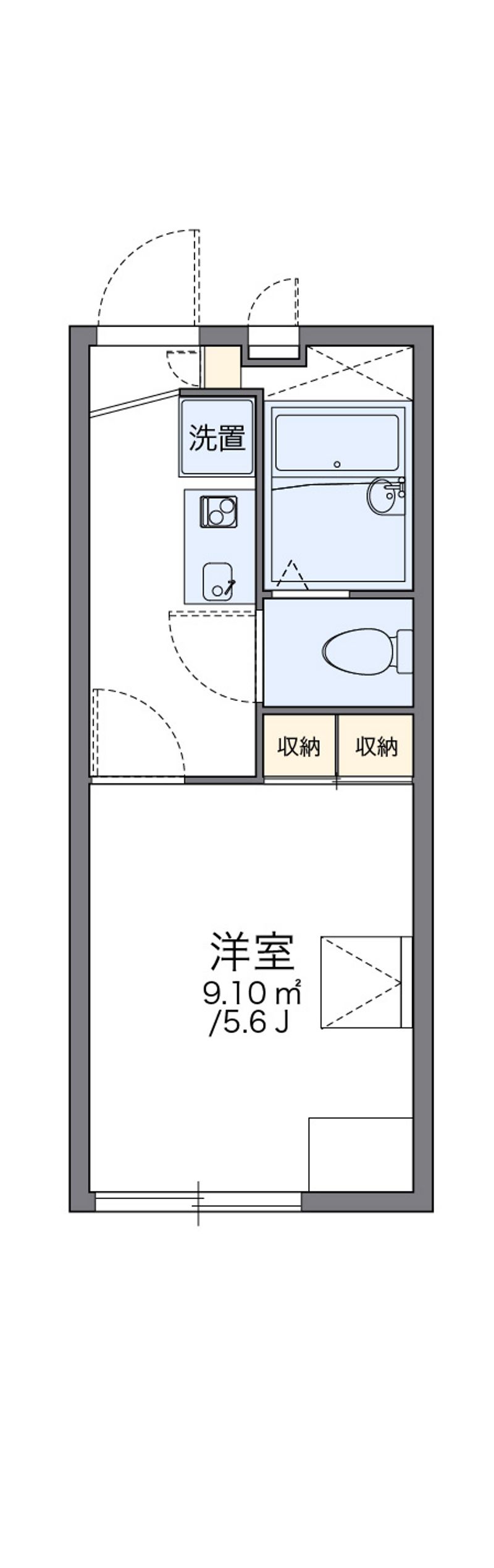 レオパレスマリーナ深江 間取り