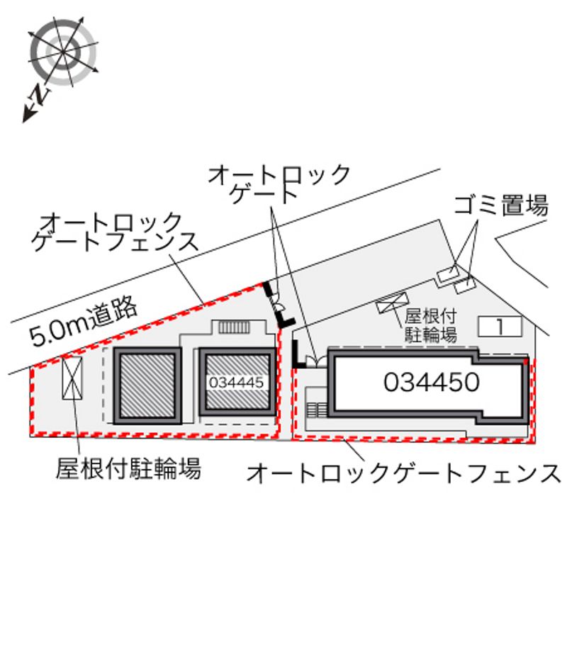 レオパレスＨＩＲＯ 配置図