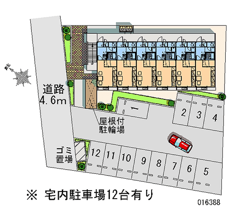 レオパレスプレシオ２１Ｃ 月極駐車場