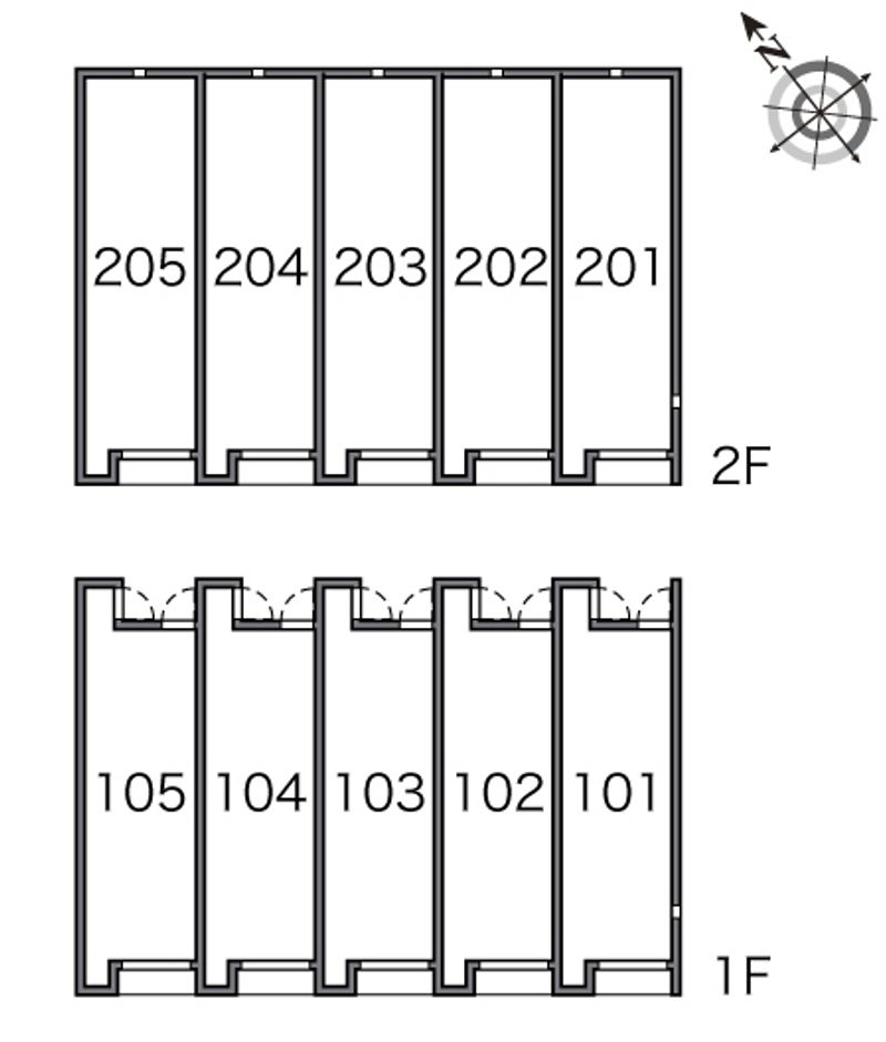 レオネクストクレセント梅里 間取配置図