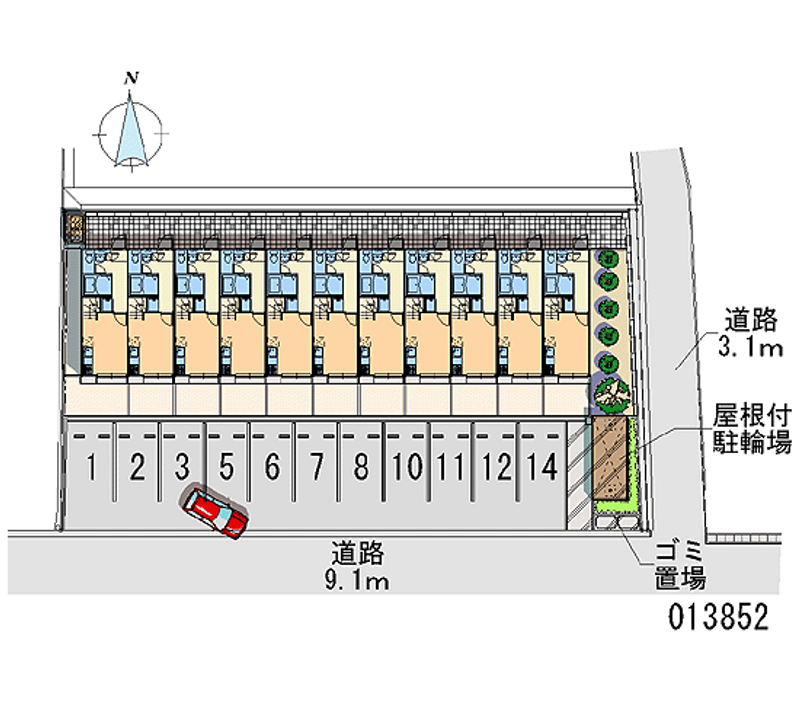 レオパレスドリーム 月極駐車場