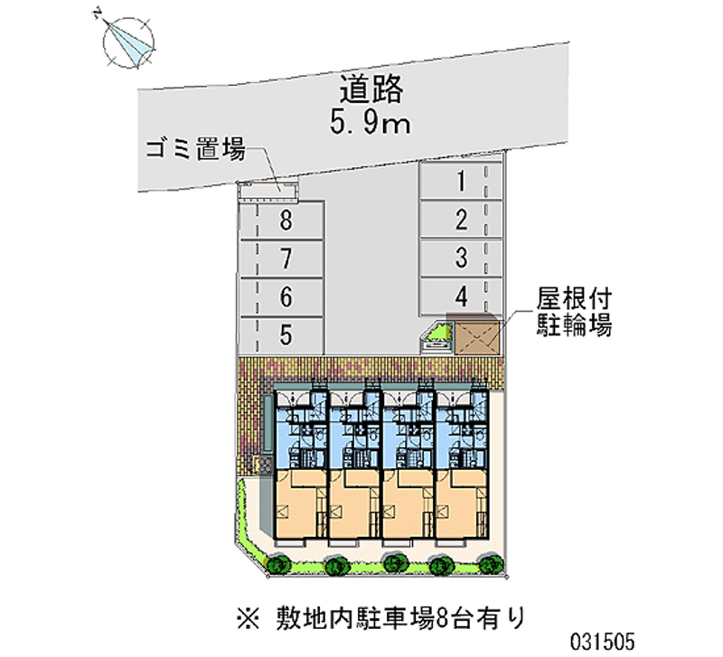 レオパレス片峰 月極駐車場