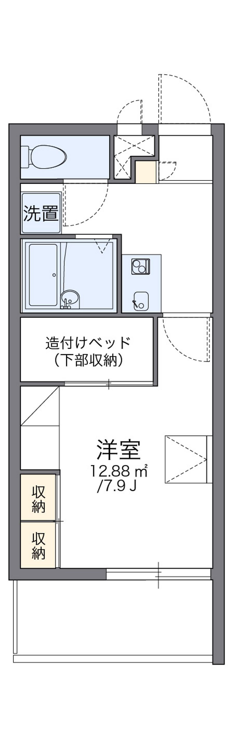 レオパレス久米 間取図