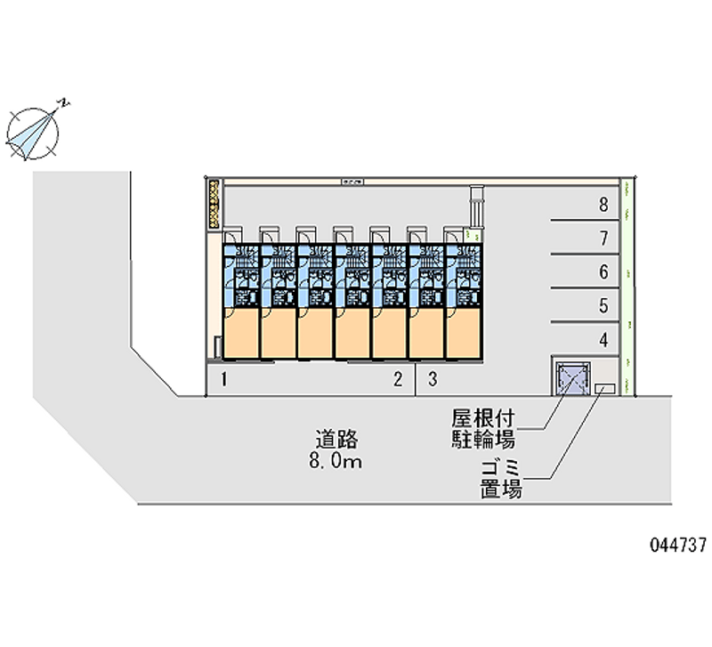 44737 bãi đậu xe hàng tháng