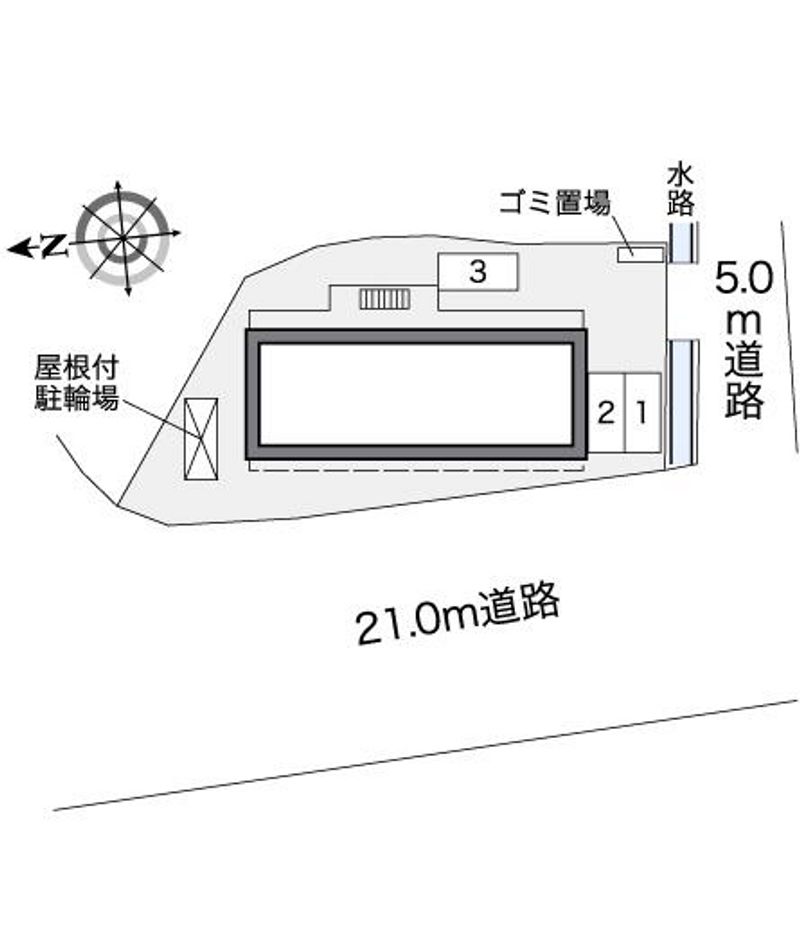 レオパレスキルシェンⅠ 配置図