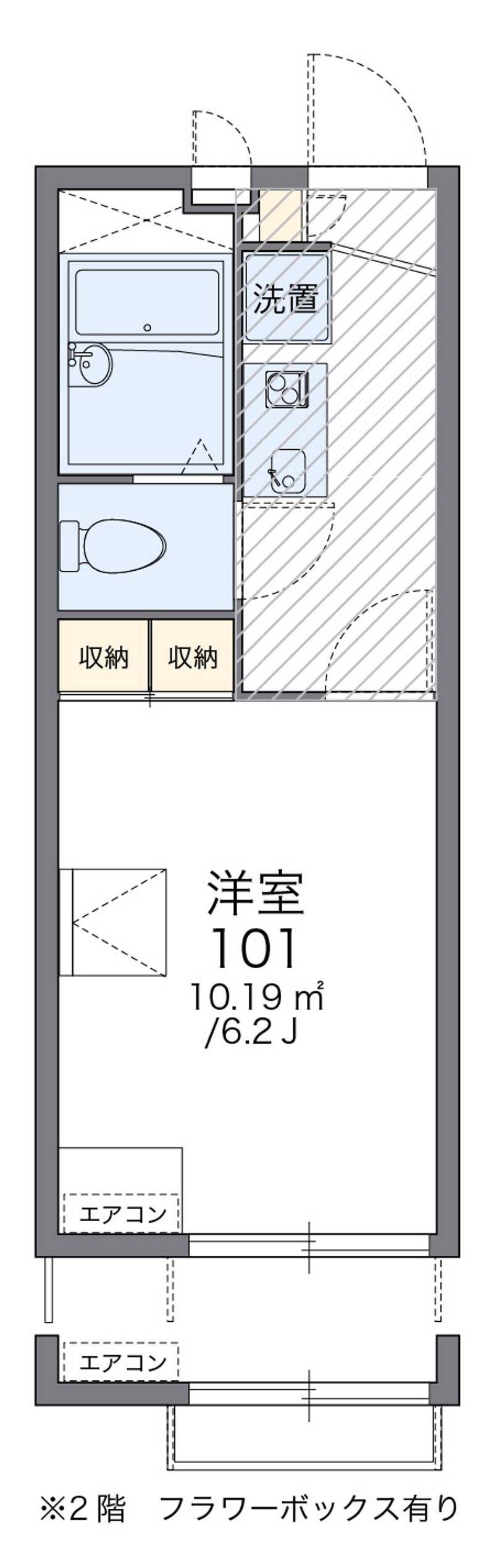 レオパレスラドゥガールＫ 間取図