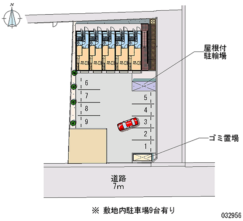 レオパレスグランデＥ 月極駐車場