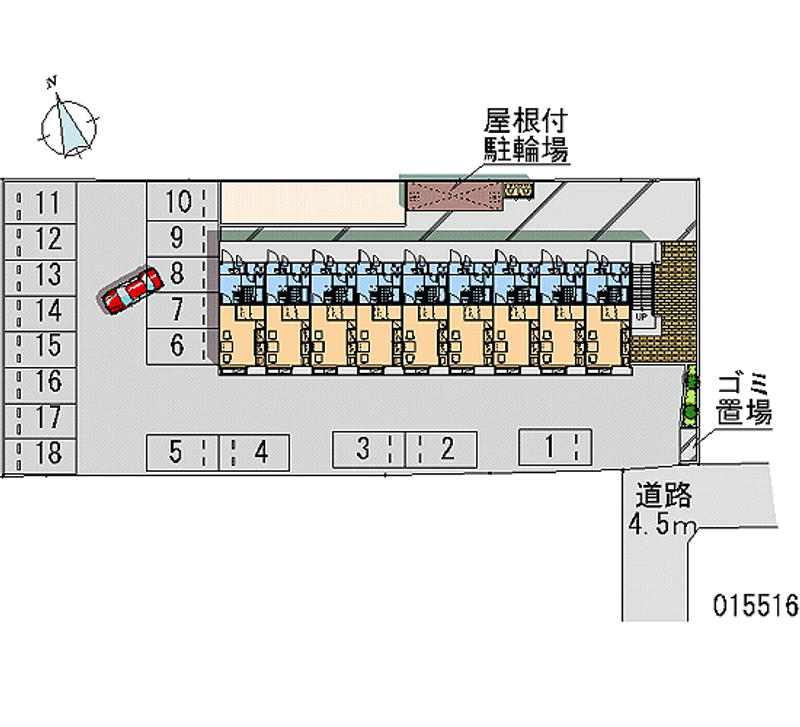 15516 Monthly parking lot