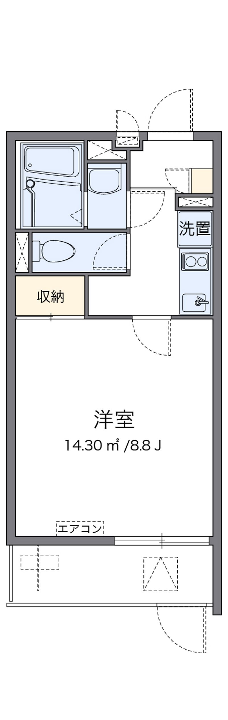 クレイノ大物 間取図