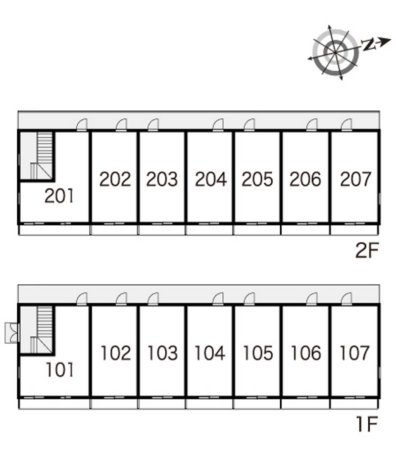 レオパレスサクラ 間取配置図