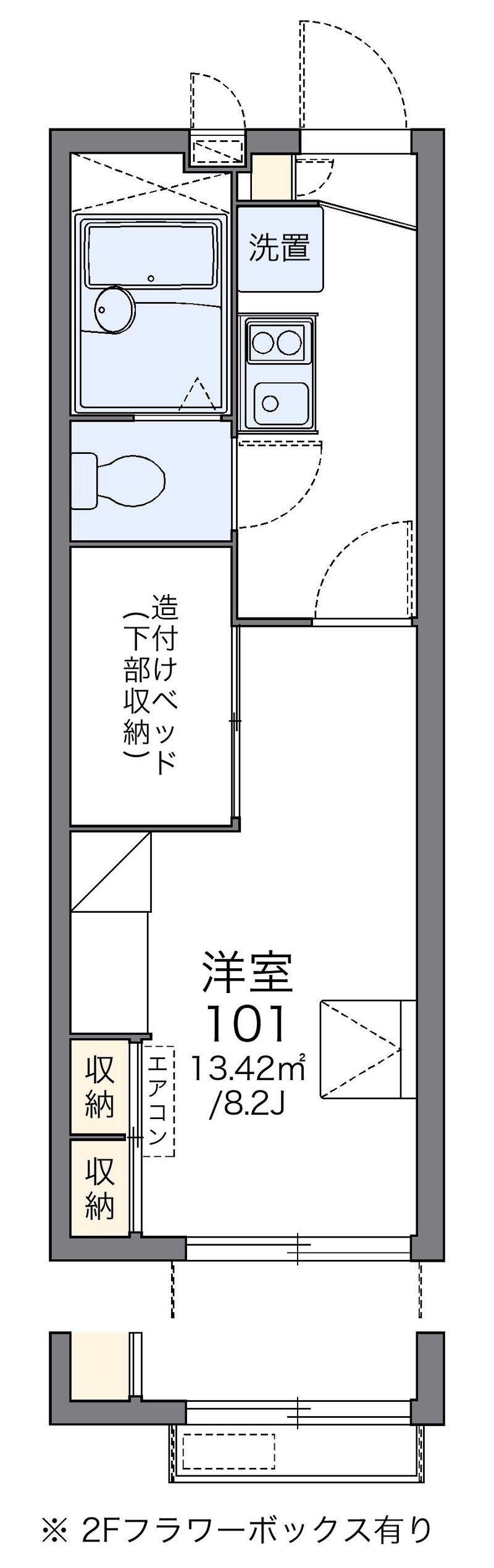 レオパレス小倉 間取図