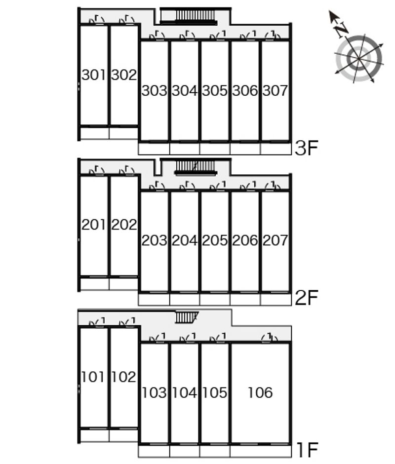 クレイノメゾン東橋本 間取り配置図