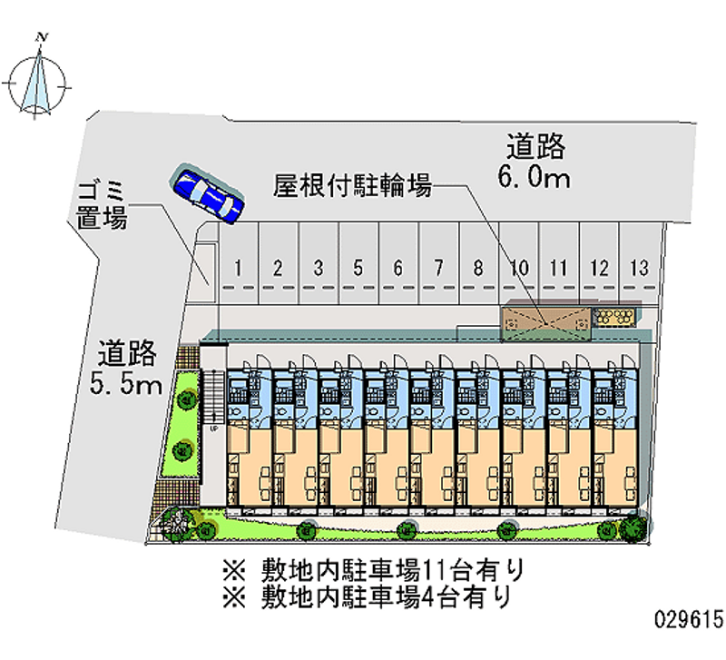 レオパレススターチスⅠ 月極駐車場