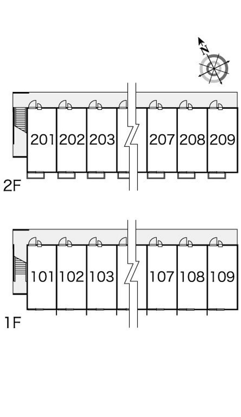 レオパレスオアシス 間取り配置図