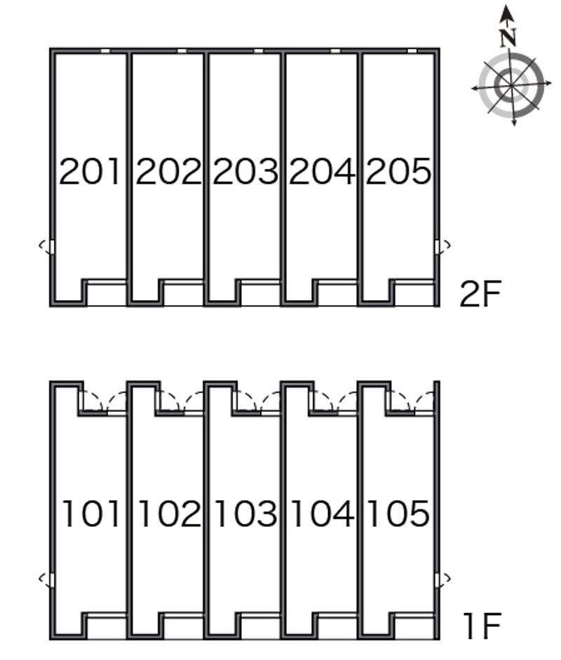 レオネクストヴィラ剣Ⅱ 間取配置図