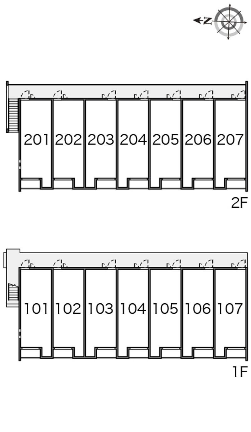 クレイノＯＯＳＨＩＭＯ 間取り配置図