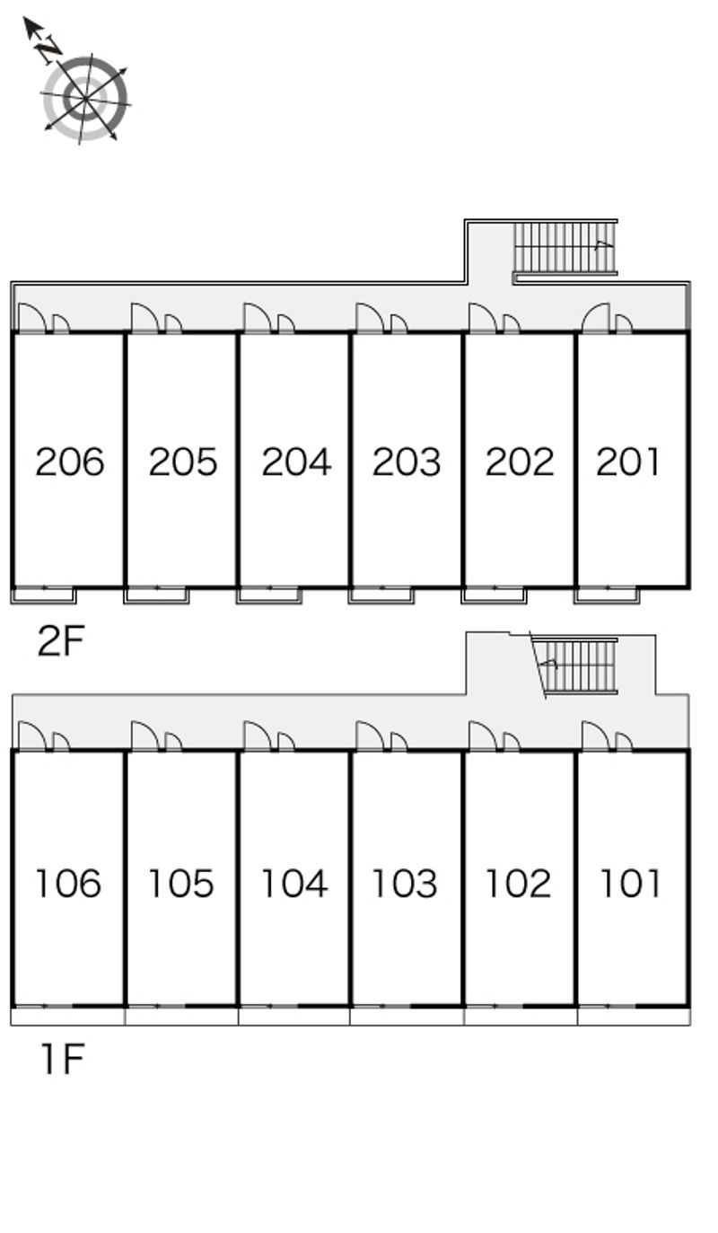 レオパレスＰａｓｅ 間取配置図