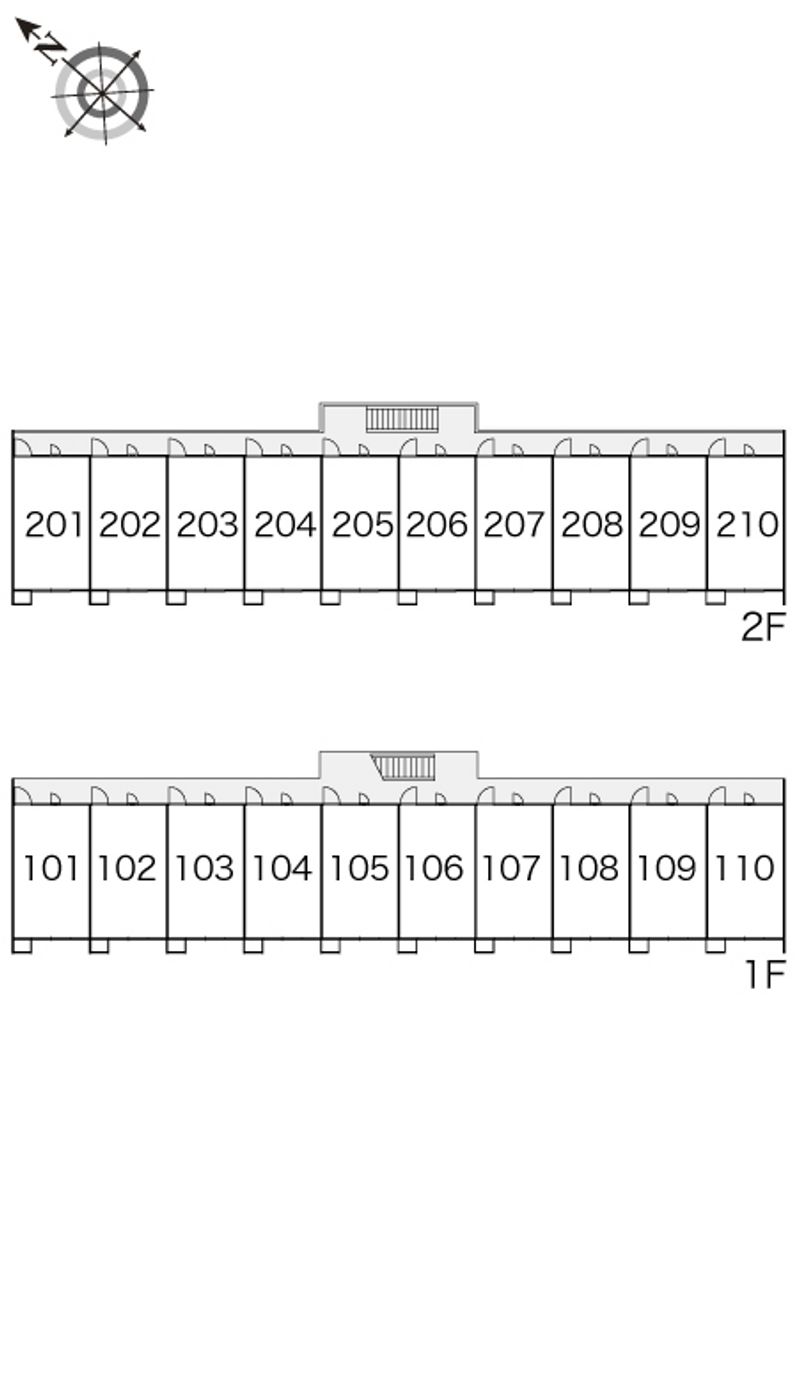 レオパレスまほろば 間取配置図