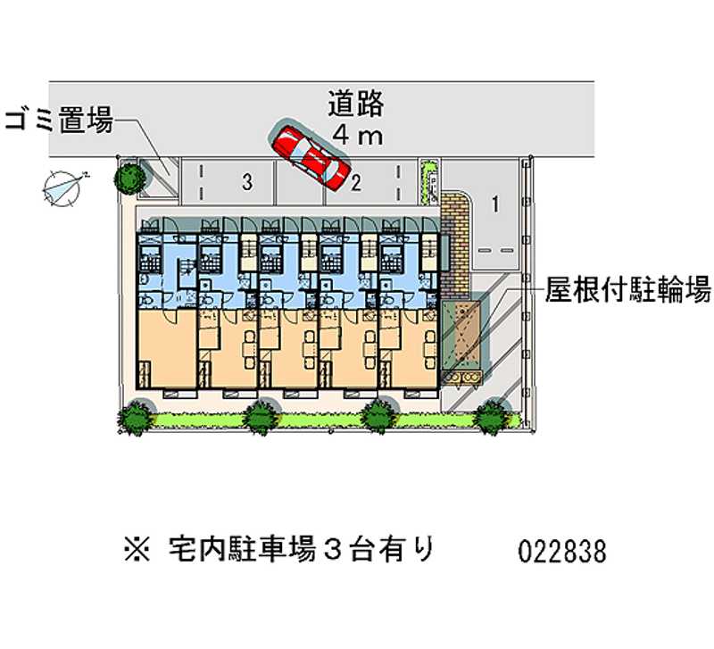 レオパレスラポール井野 月極駐車場