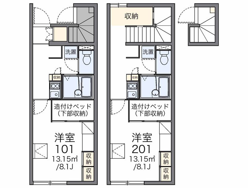 レオパレスＫＭハイツ 間取図