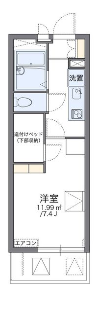レオパレスひまわり 間取り図