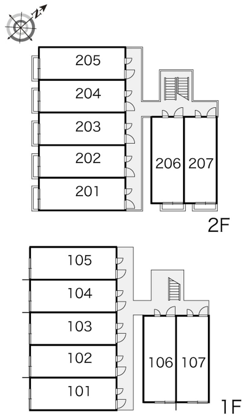 レオパレスカサブランカ石神 間取配置図