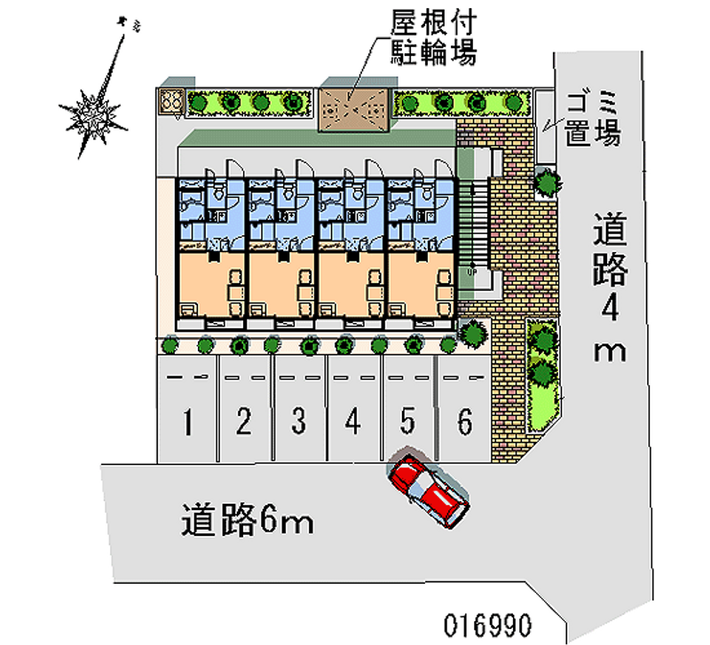 レオパレスシャルマン 月極駐車場