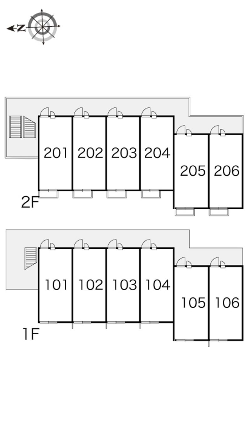 レオパレスアーレン 間取配置図