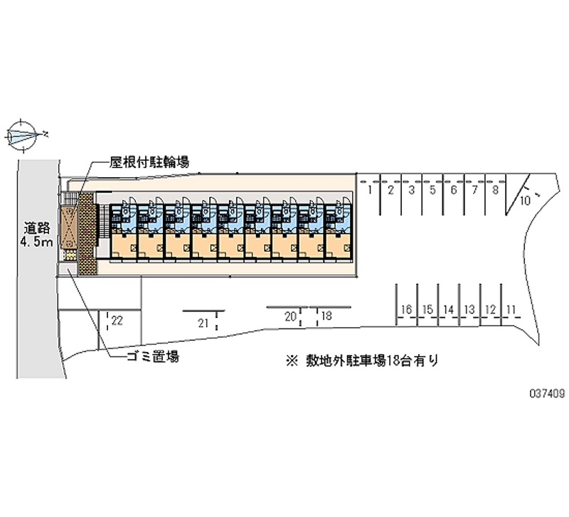 レオパレススナッグ　ビラ 月極駐車場