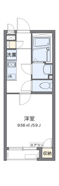 クレイノＯＬＩＶＥ 間取り図