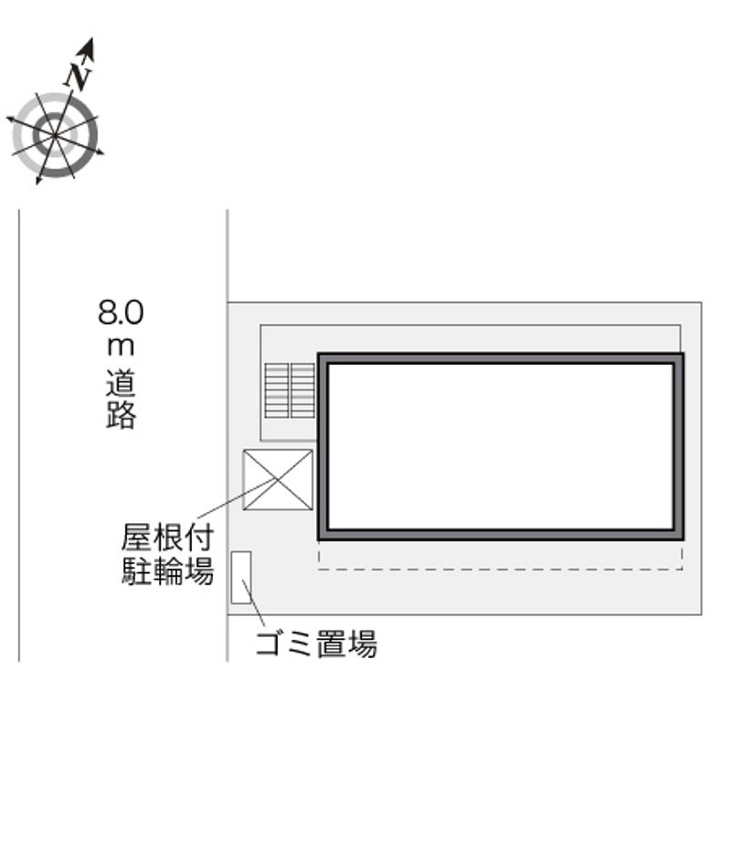 レオパレスさくら野 配置図