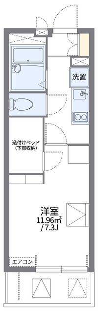 レオパレス康浜舎 間取り図