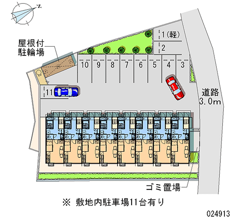 レオパレス山ノ手 月極駐車場